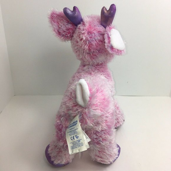 Build A Bear Workshop Plush Twinkle Deer Pink Sparkle Reindeer Stuffed Animal - Picture 8 of 12
